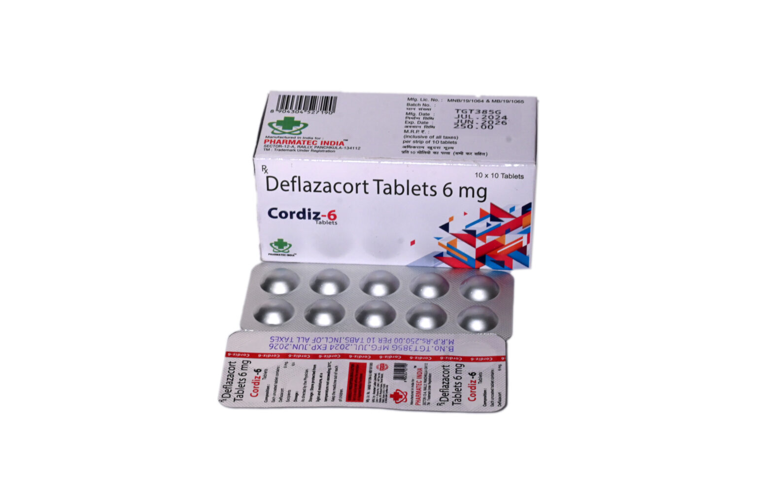 CORDIZ 6 TAB – PHARMATEC INDIA